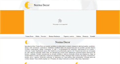 Desktop Screenshot of normadecor.pl