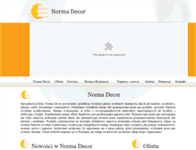 Tablet Screenshot of normadecor.pl